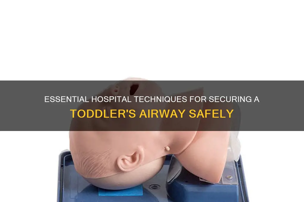 how to maintain a 3 year old airway in hospital