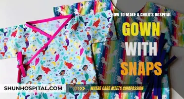 Crafting Comfort: DIY Child's Hospital Gown with Snaps Tutorial