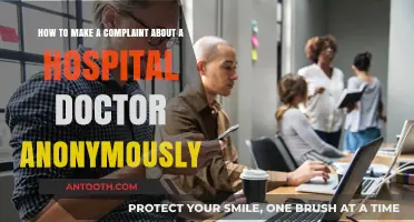 Anonymous Complaints: Safely Reporting Concerns About Hospital Doctors