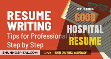 Crafting a Winning Hospital Resume