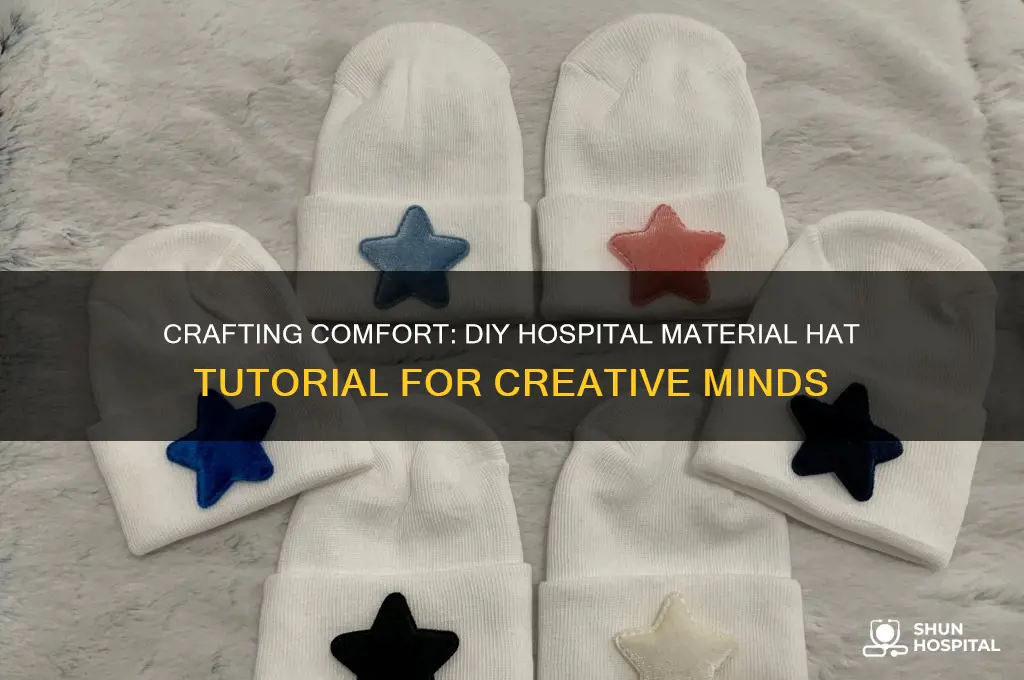 how to make a hat from materials from a hospital