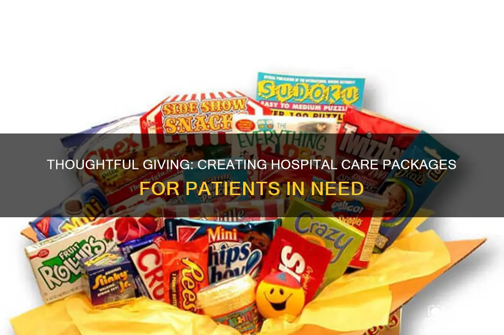 how to make a hospital care packages to donate