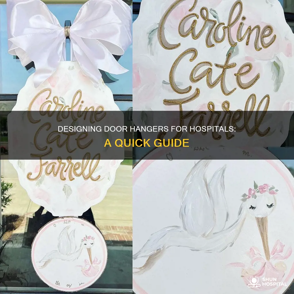 how to make a hospital door hanger