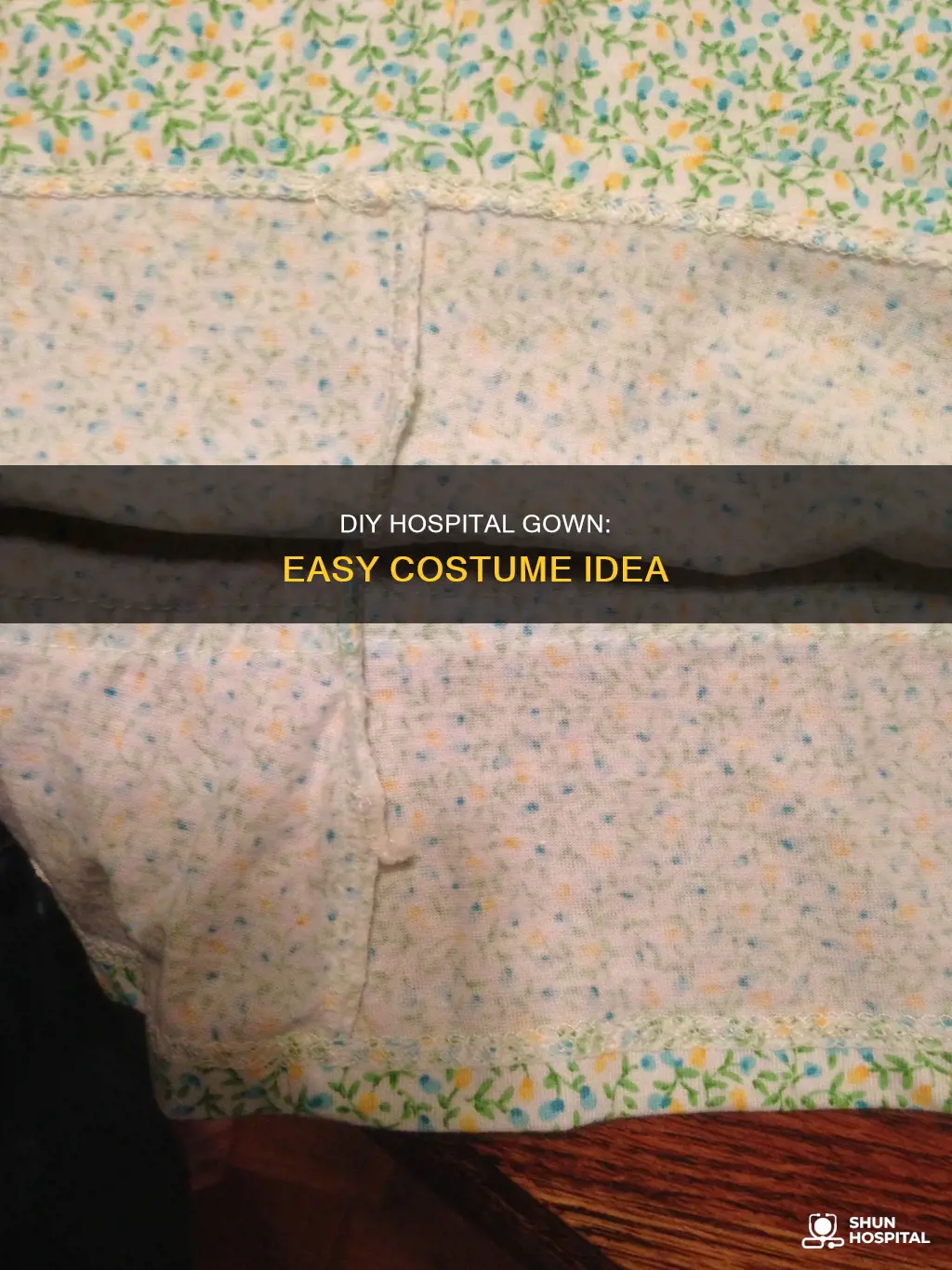 how to make a hospital gown costume