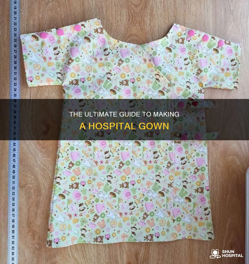 how to make a hospital gown tutorial