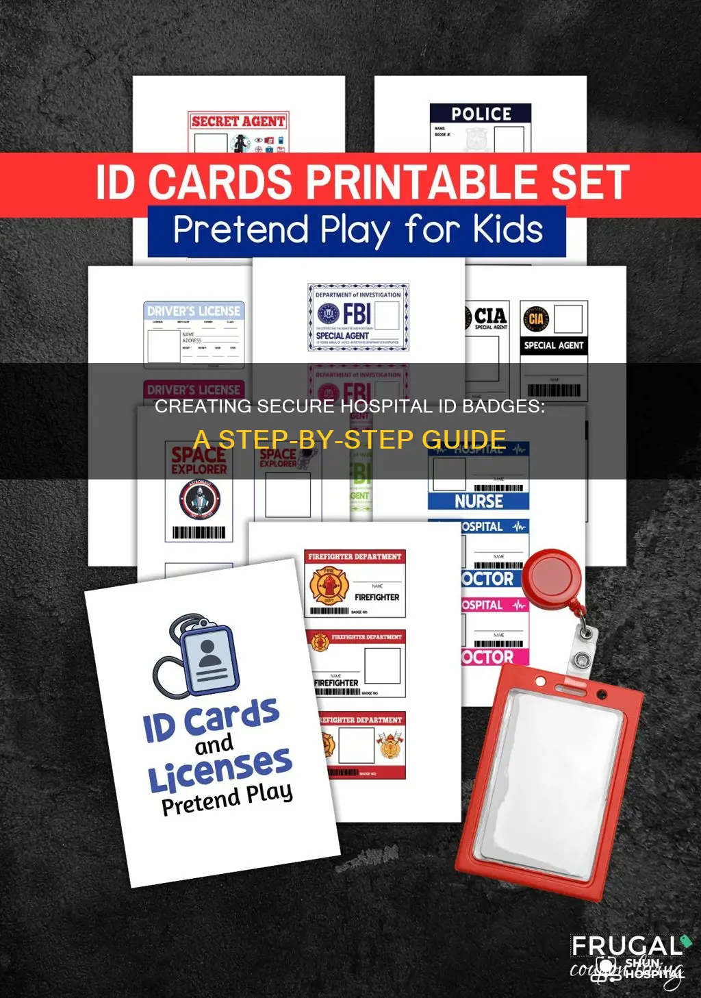 how to make a hospital id badge