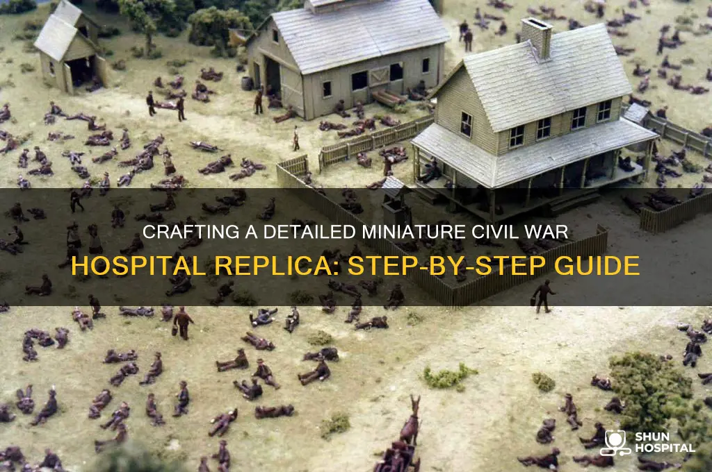how to make a miniature civil war hospital replica