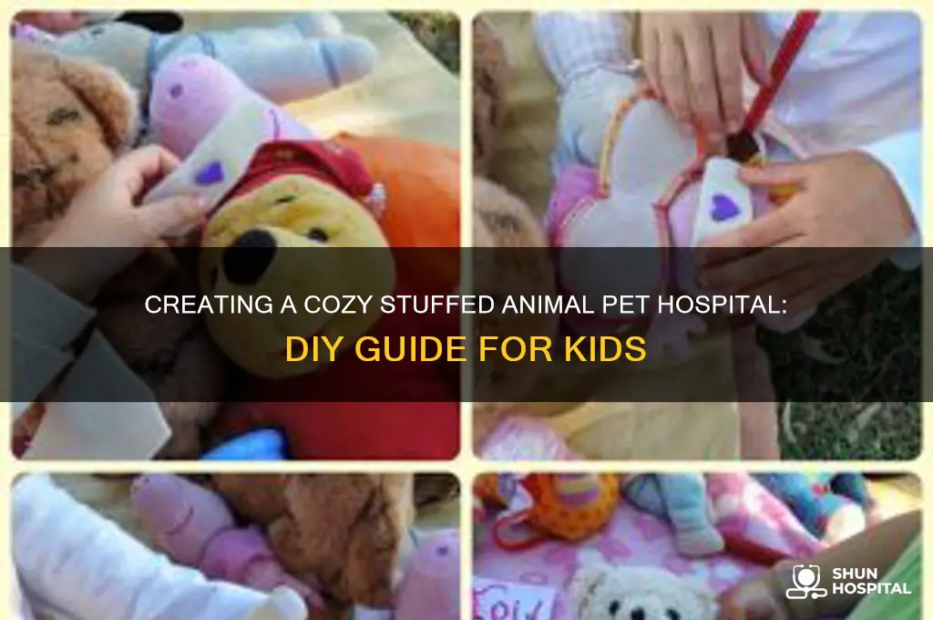 how to make a pet hospital for stuffed animals