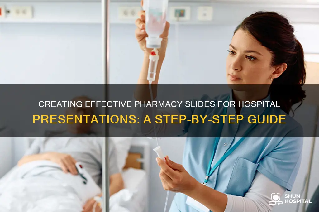 how to make a pharmacy slides from a hospital