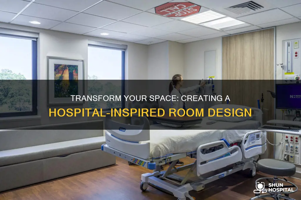 how to make a room look like a hospital