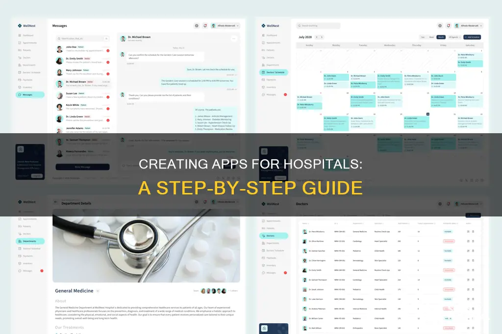 how to make an app for hospitals