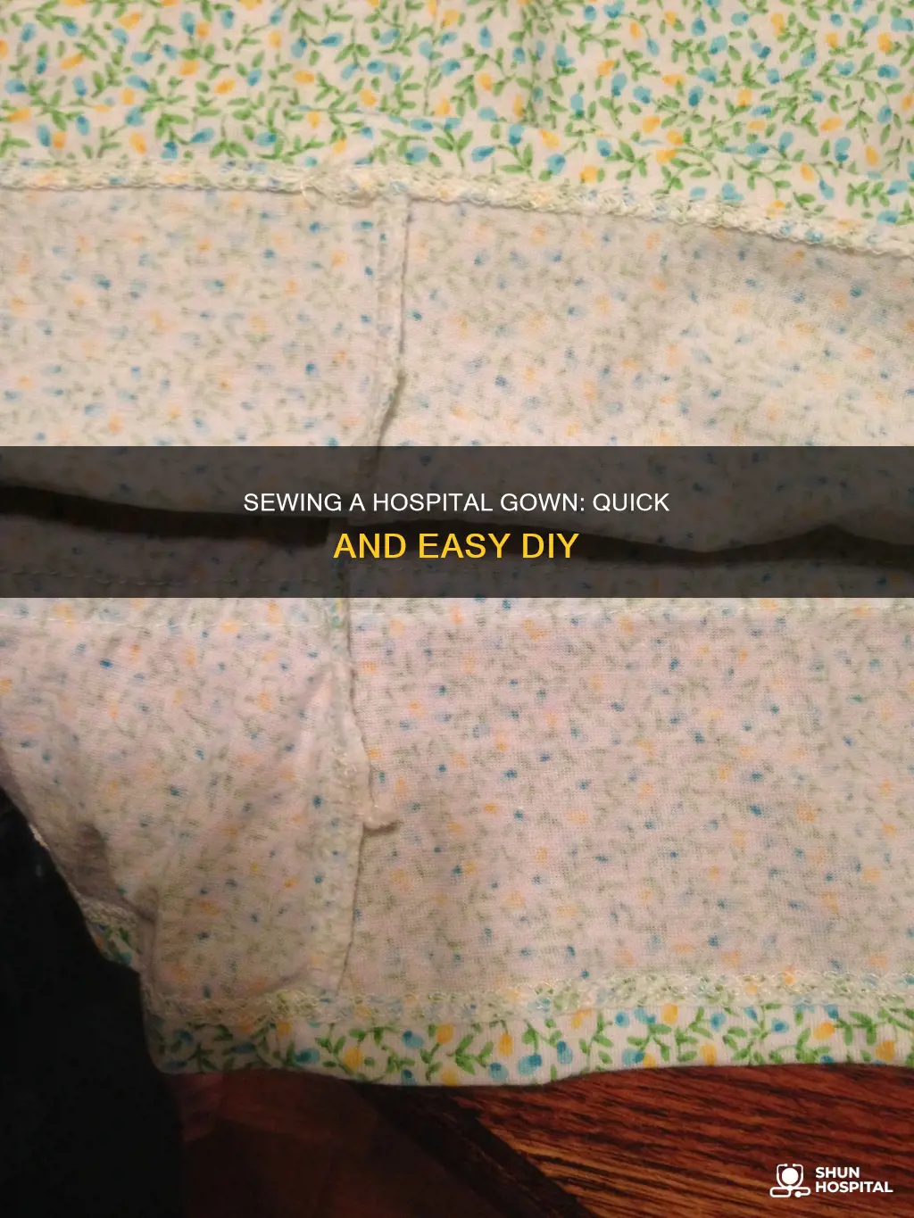 how to make an easy hospital gown