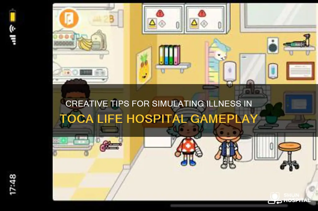 how to make characters sick in toca life hospital