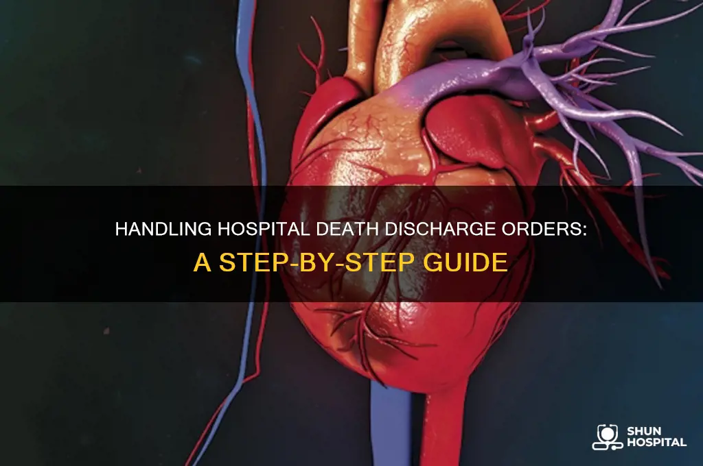 how to make discharge oreder death in the hospital