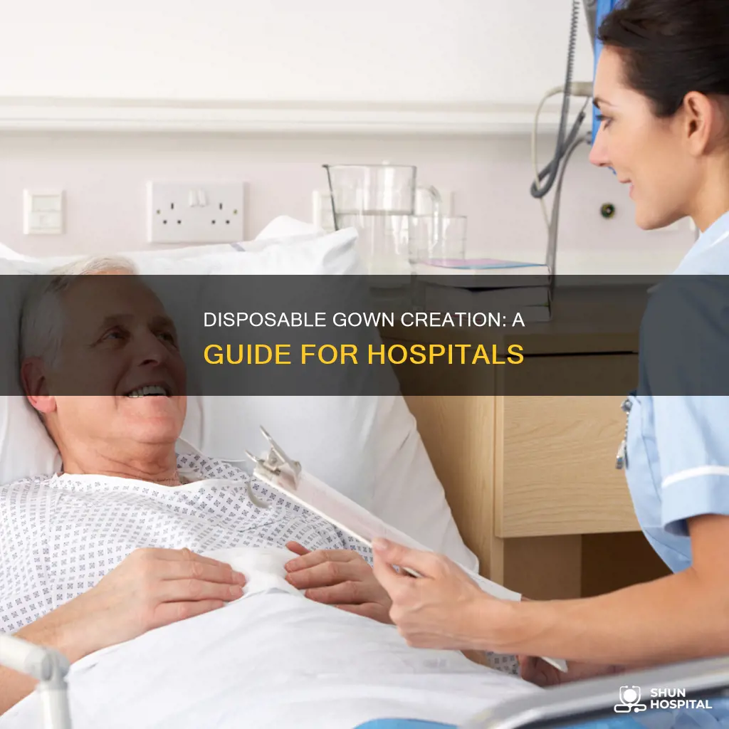 how to make disposable gowns for hospitals