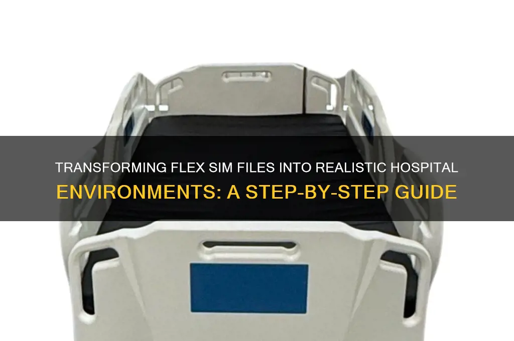 how to make flex sim file look like hospital