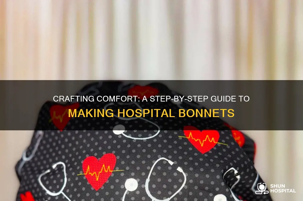 how to make hospital bonnets