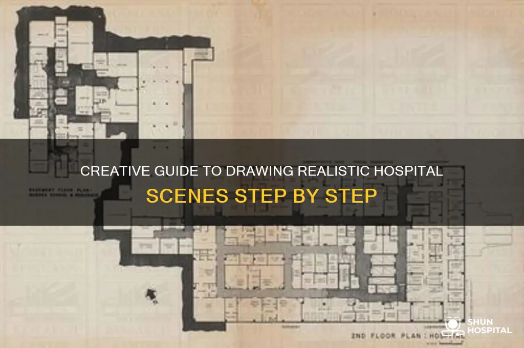 how to make hospital drawing