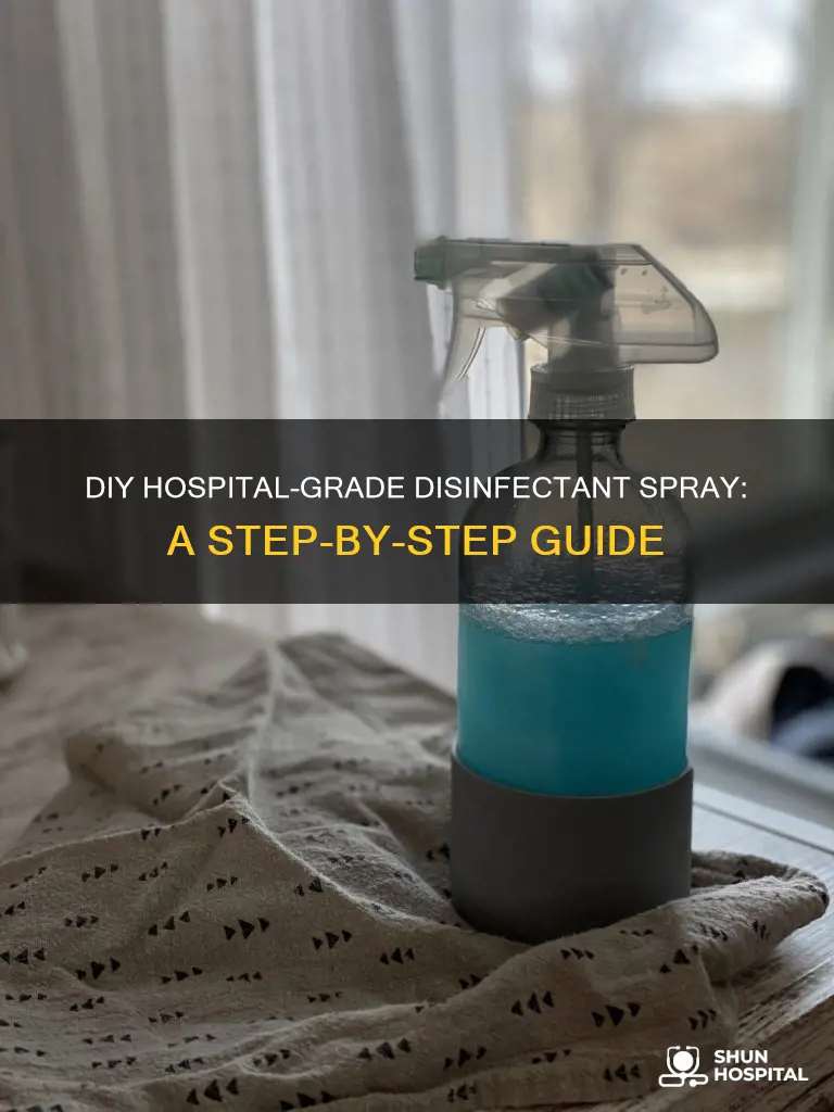 how to make hospital grade disinfectant spray