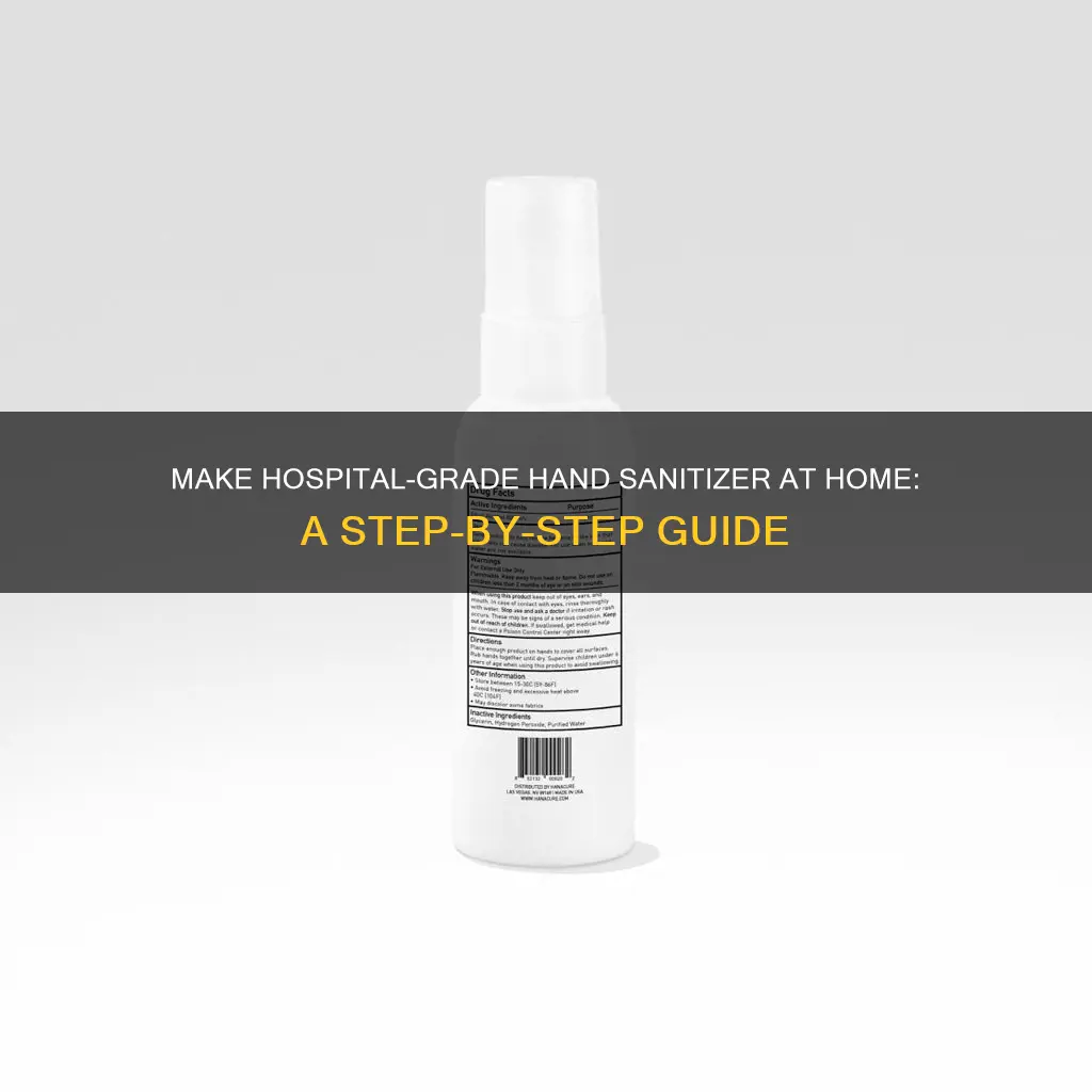 how to make hospital grade hand sanitizer