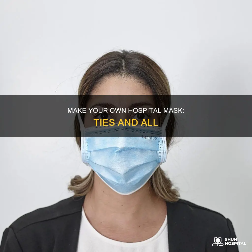 how to make hospital mask with ties