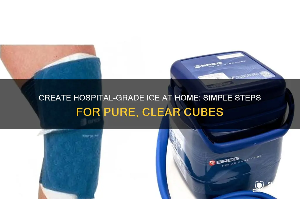 how to make ice at home like the hospital