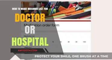 Creating an Effective Medicine List for Doctors and Hospitals