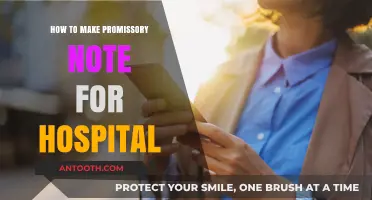 Creating a Promissory Note for Hospital Expenses