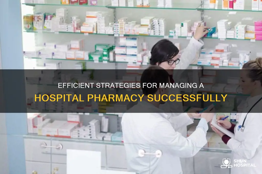 how to manage hospital pharmacy