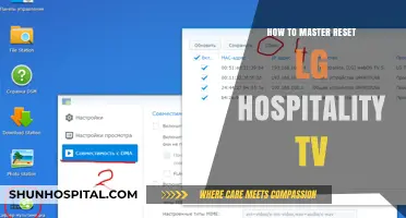 Resetting LG Hospitality TV: Master Guide