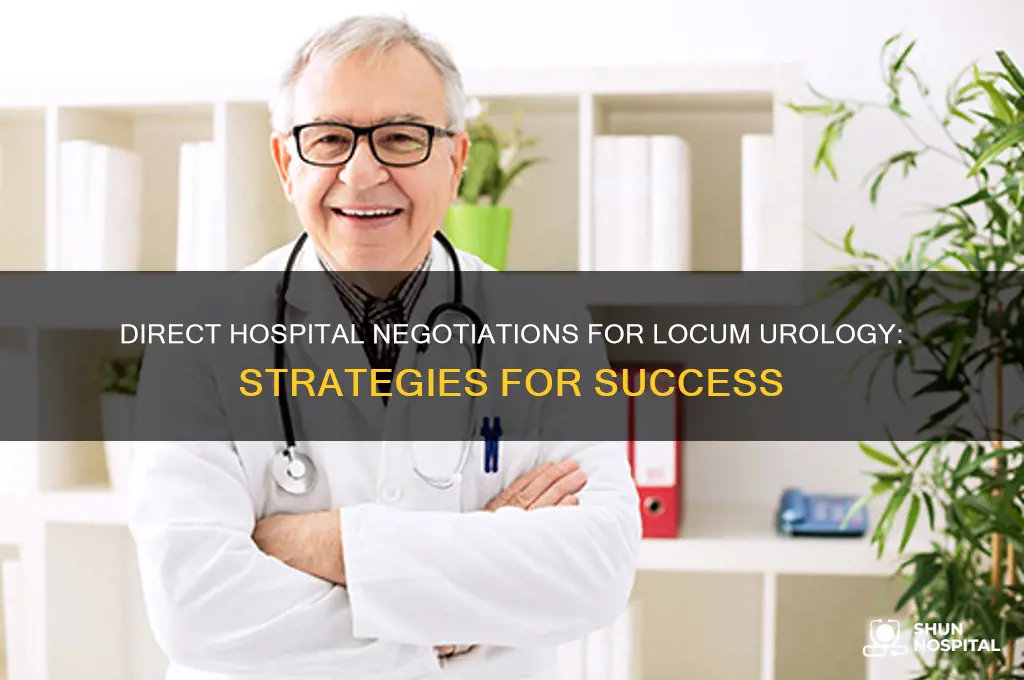 how to negotiate directly with hospitals for locums urology