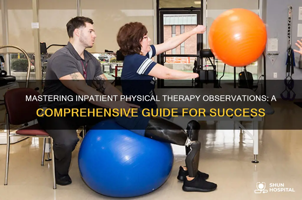 how to observe at an inpatient hospital physical therapy