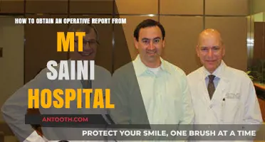 Steps to Obtain Your Operative Report from Mt Saini Hospital