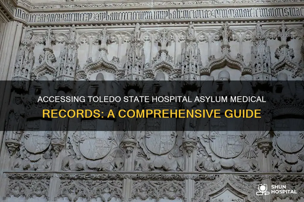 how to obtain medical records from toledo state hospital assylum