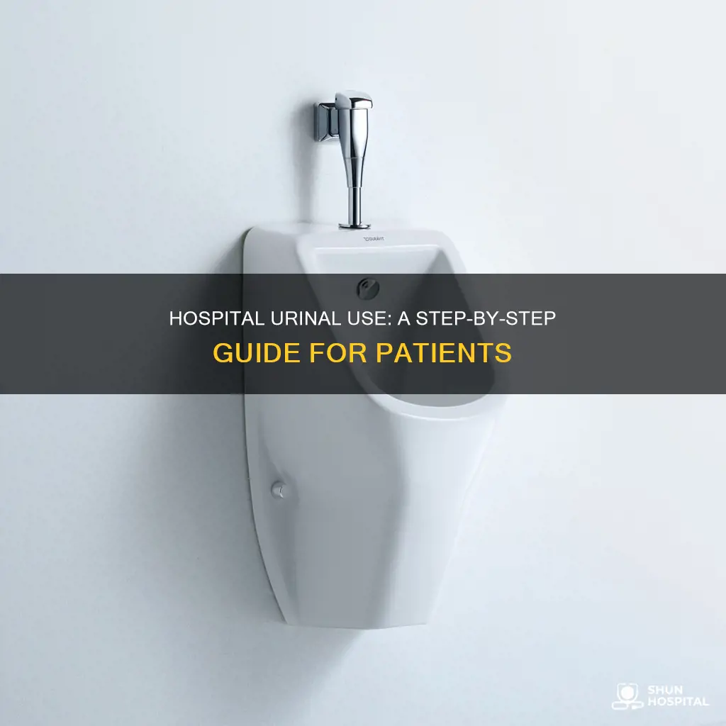 how to pee in a hospital urinal