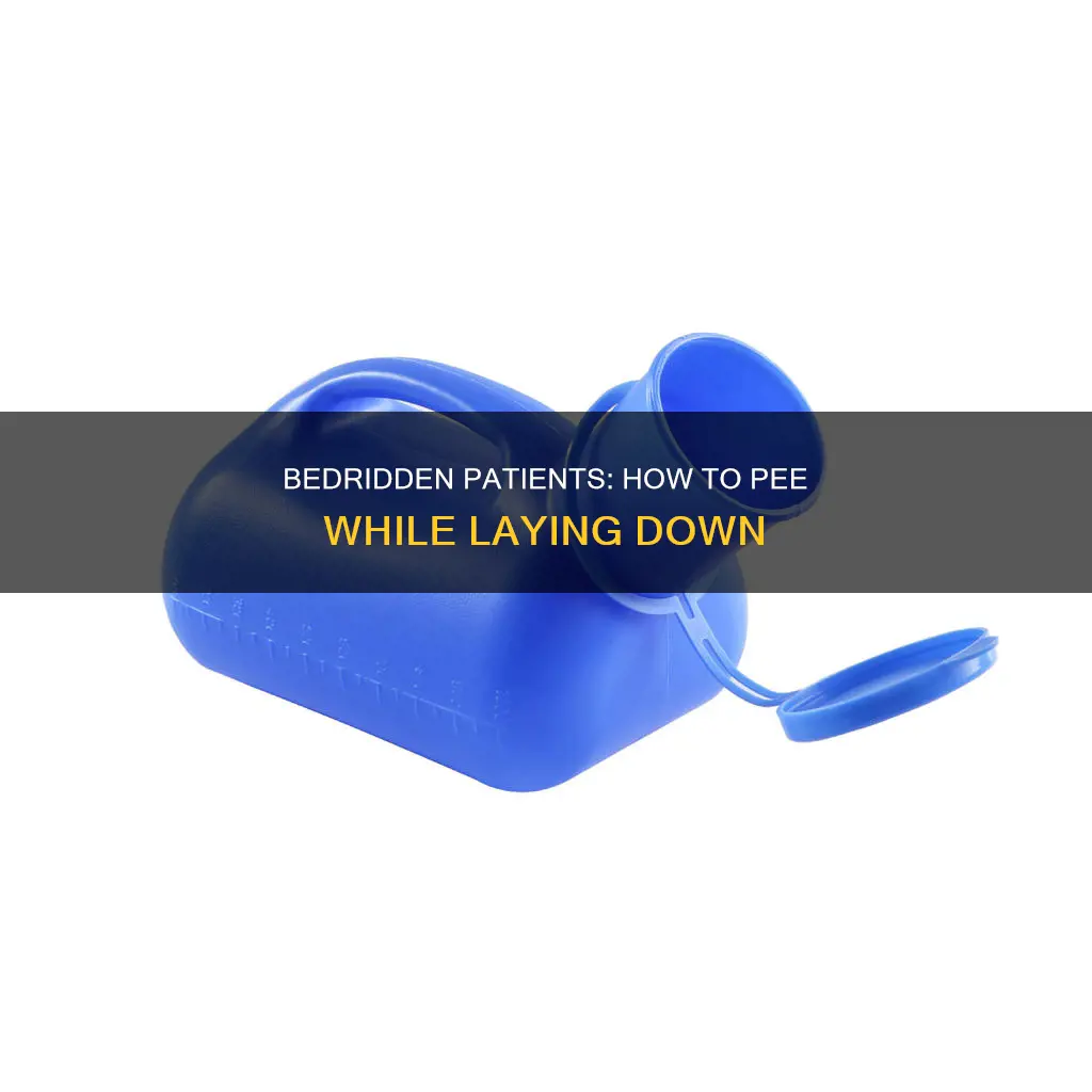 how to pee laying down in hospital