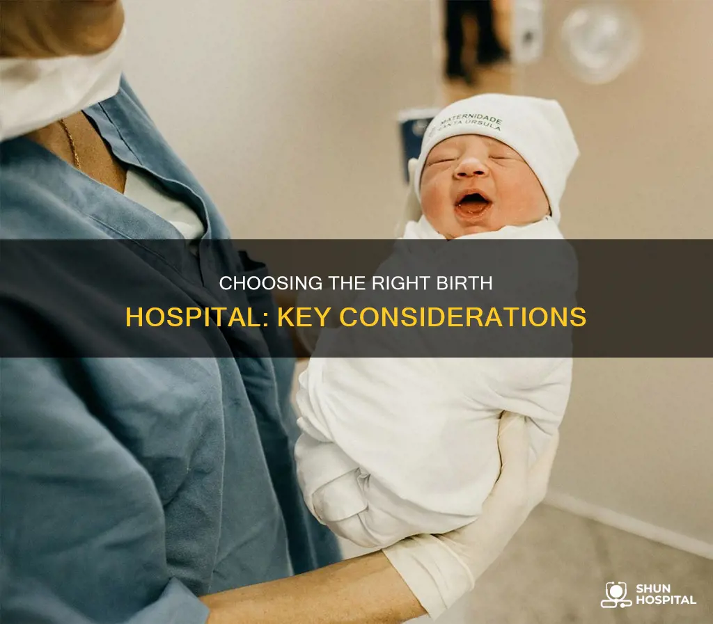 how to pick a hospital for birth