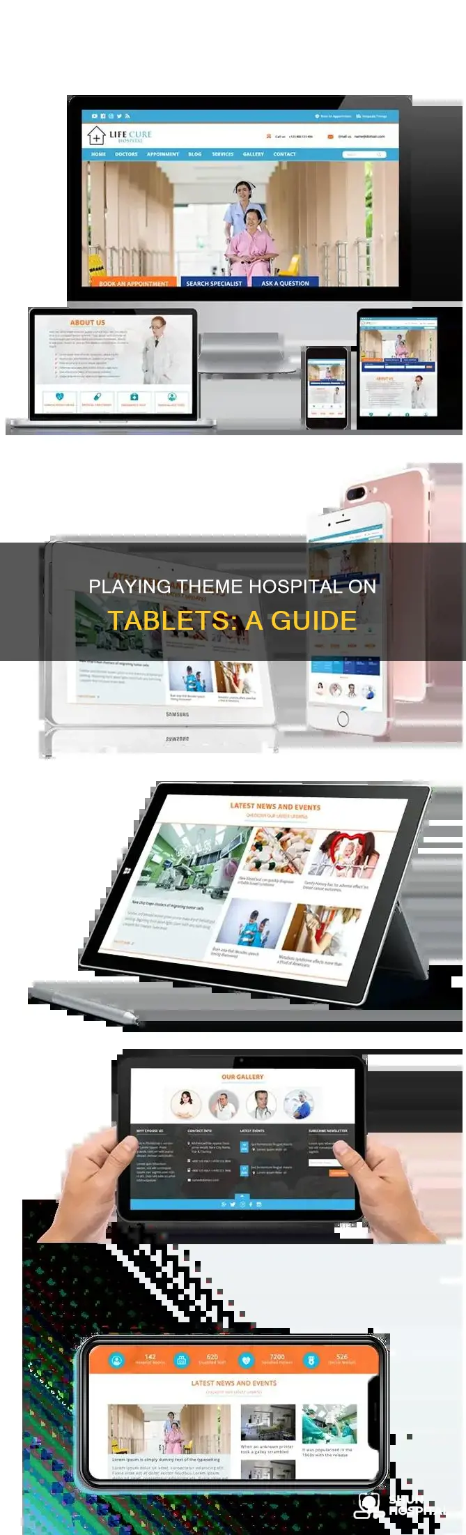 how to play theme hospital on tablet