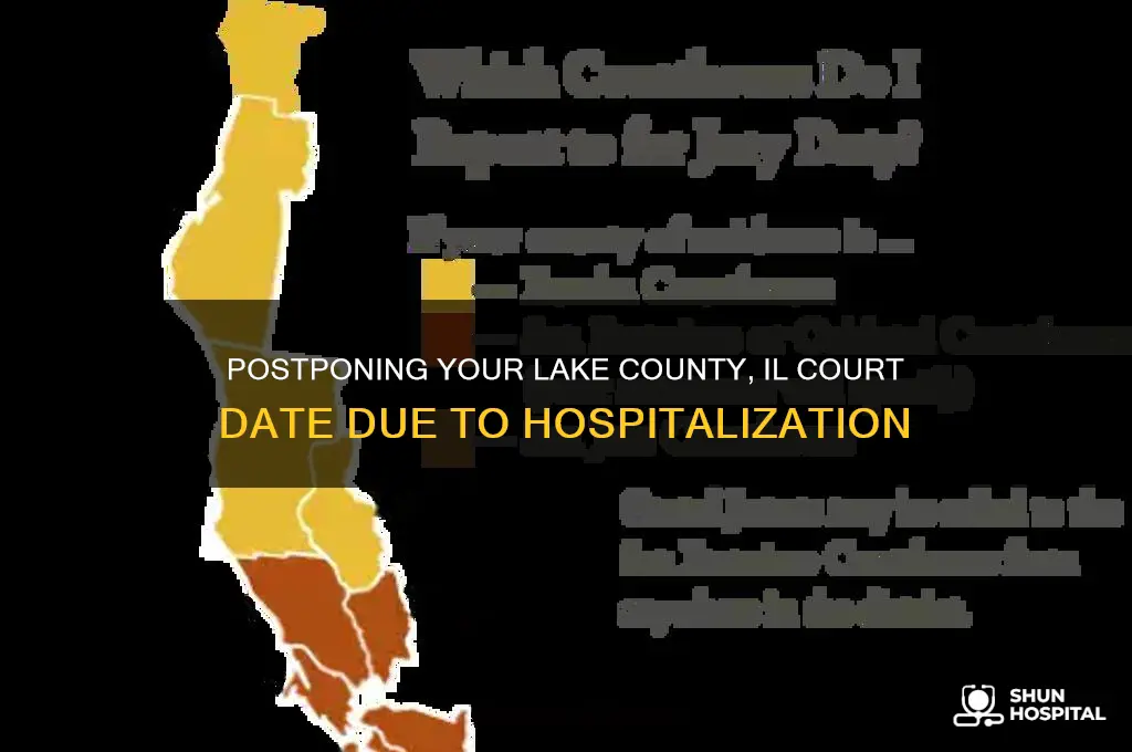 how to postpone court date hospital illinois lake county il