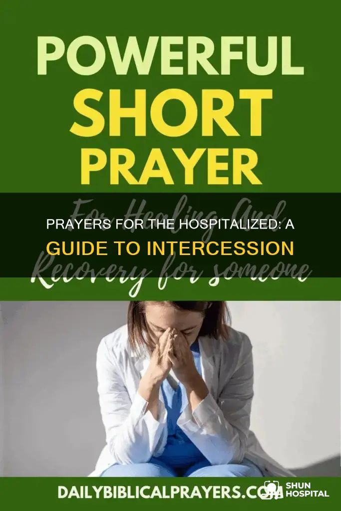 how to pray for those in hospitals