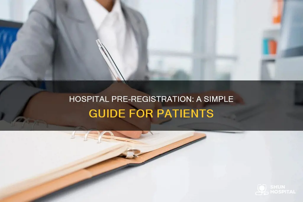 how to pre register at a hospital
