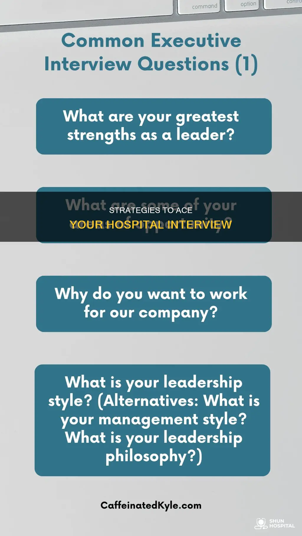 how to prepare for a hospital interview