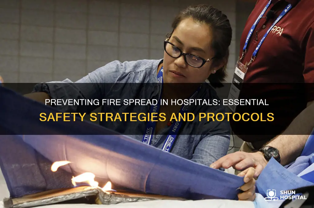 how to prevent a fire from spreading in a hospital