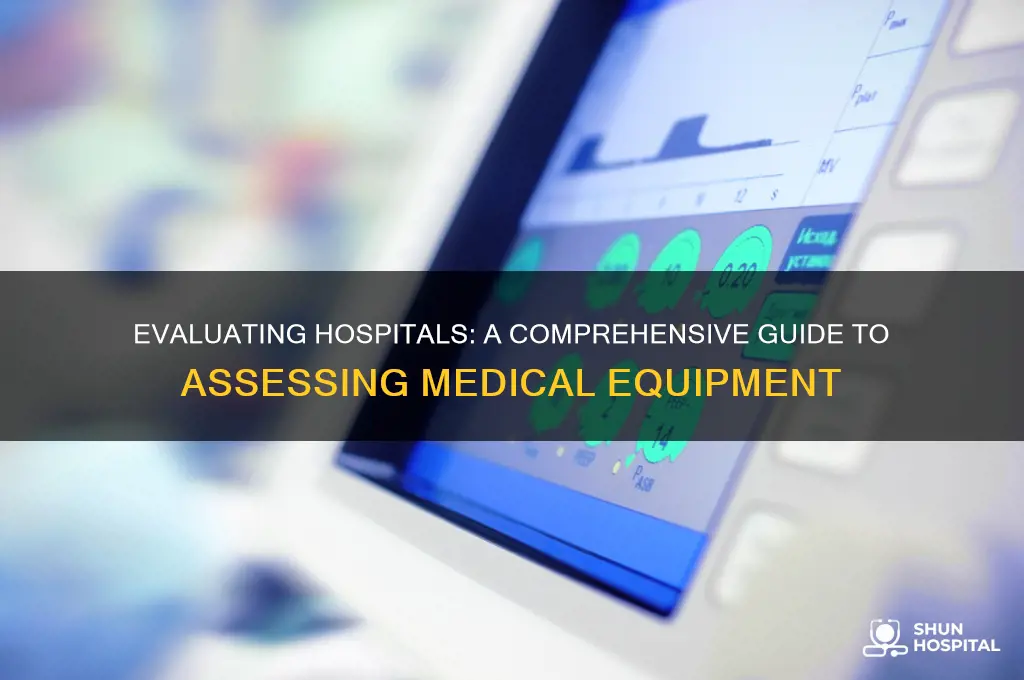 how to properly evaluate a hospital based on equipment