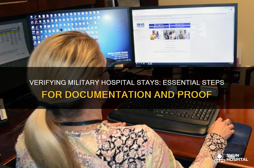how to prove you were in a military hospital
