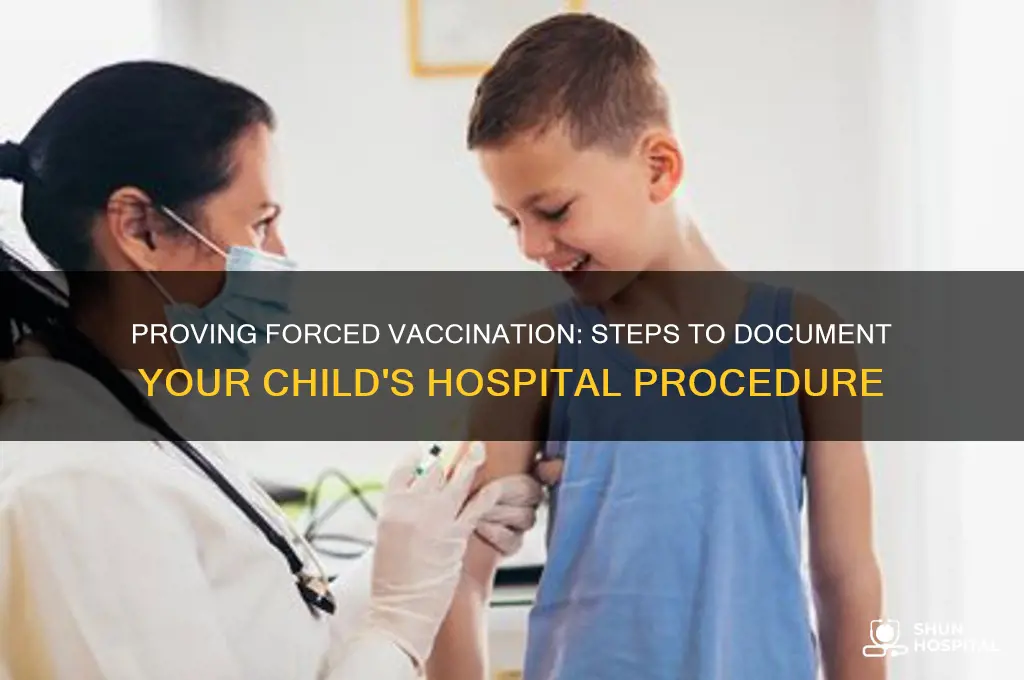 how to prove your child force vaccinated at hospital