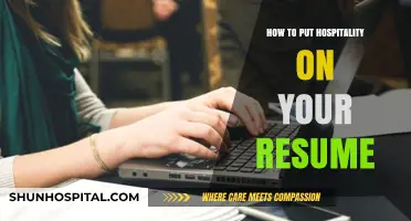 Highlighting Hospitality Skills: Resume Tips for Career Success