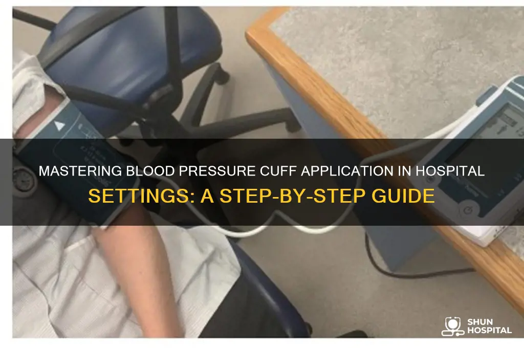 how to put on blood pressure cuff in hospital