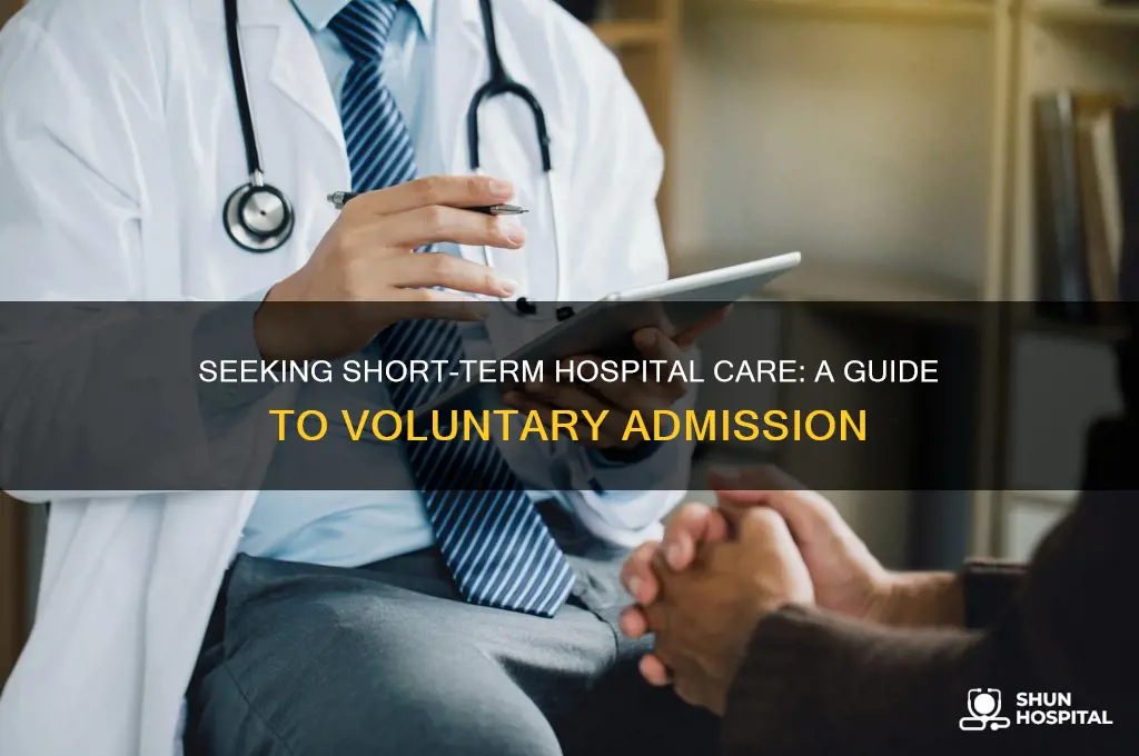 how to put yourself in hospital for a few days