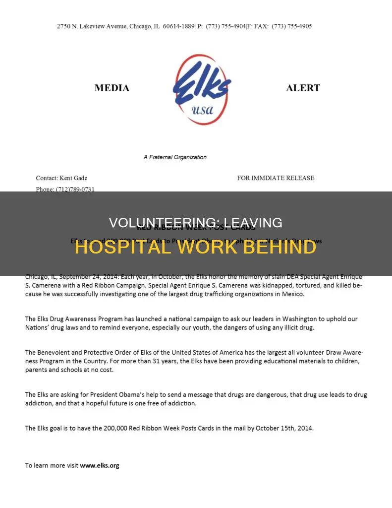 how to quit volunteering at a hospital